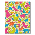 Playful Dinosaur Friends Colorful Composition Rug