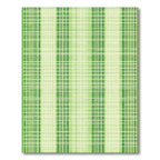 Breezy Green Gingham Stripe Rug