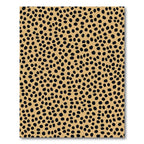 Tan Black Spotty Animal Print Rug