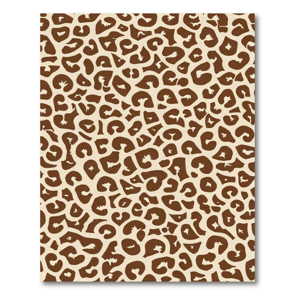 Earthy Brown Animal Spots Rug
