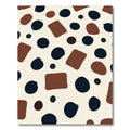 Abstract Ochre Dot Square Blend Rug
