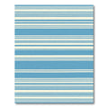 Classic Blue Ivory Lined Stripes Rug