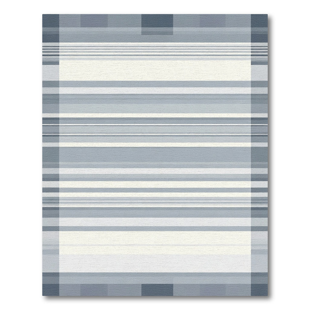 Classic Striped Grey Contemporary Rug
