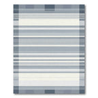 Classic Striped Grey Contemporary Rug