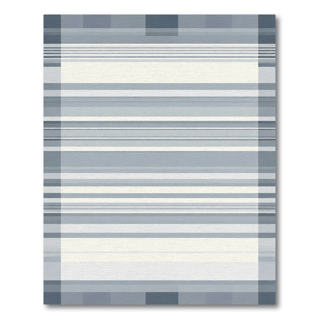 Classic Striped Grey Contemporary Rug