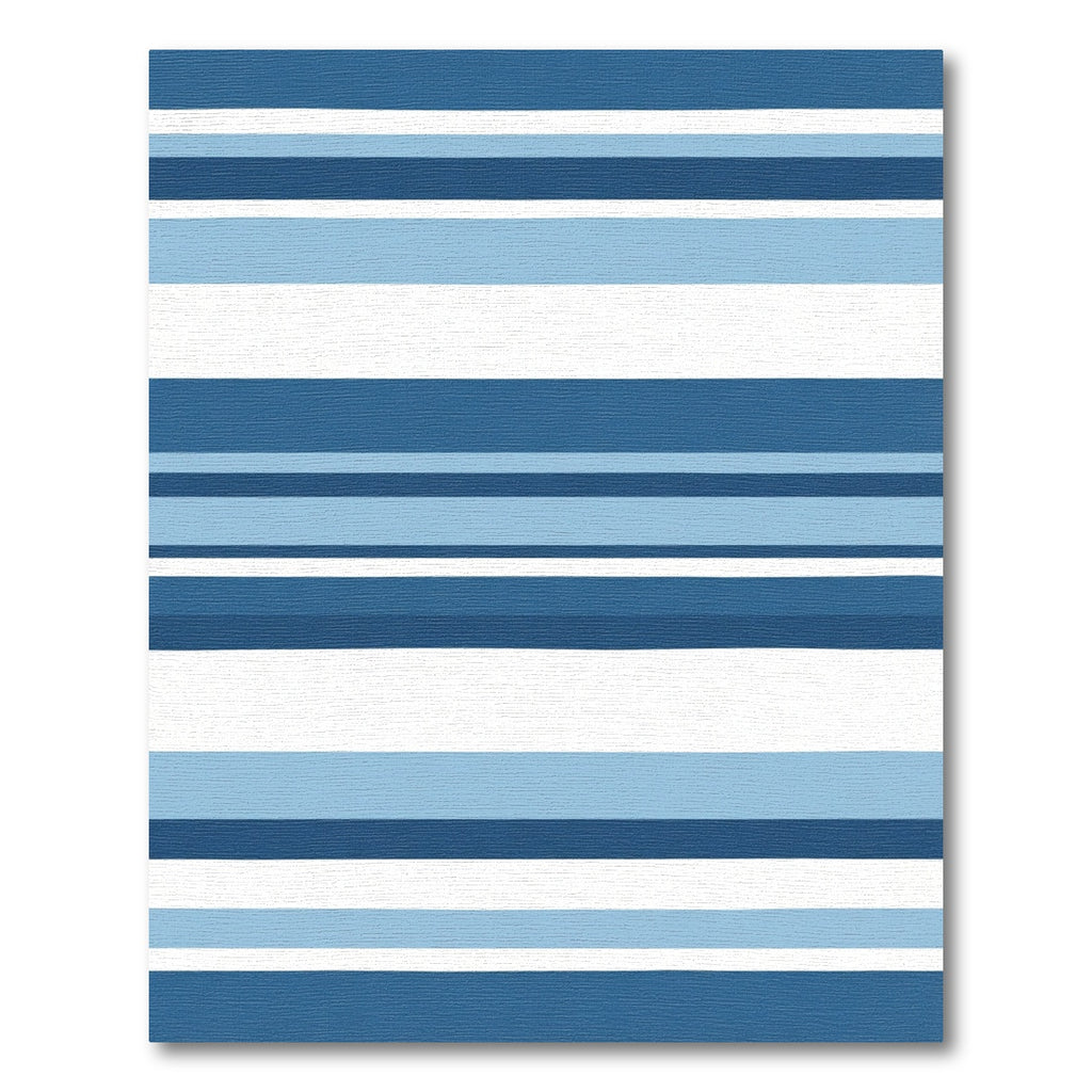 Coastal Blue Striped Horizon Rug