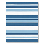 Coastal Blue Striped Horizon Rug