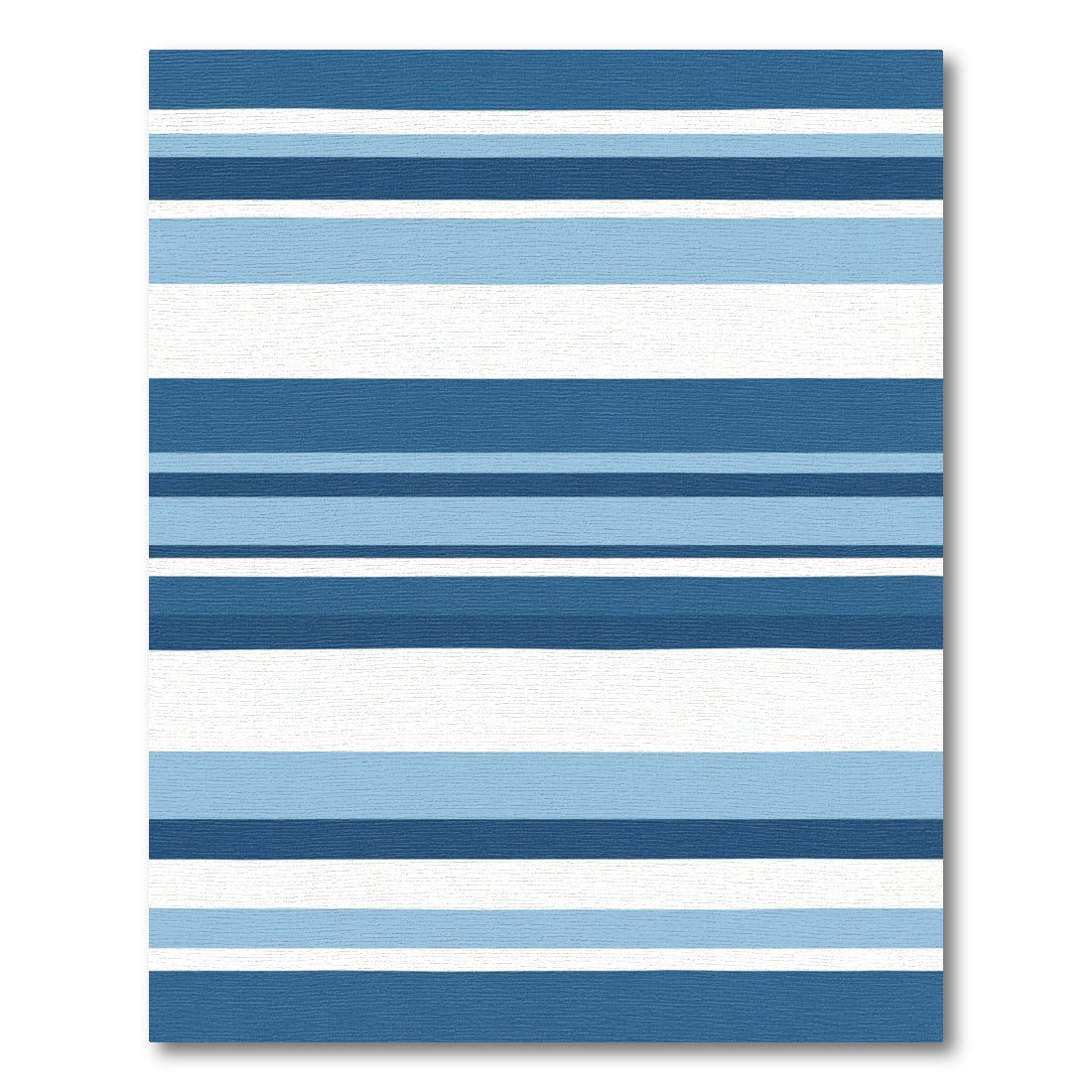 Coastal Blue Striped Horizon Rug