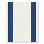Navy Cream Vertical Stripe Rug