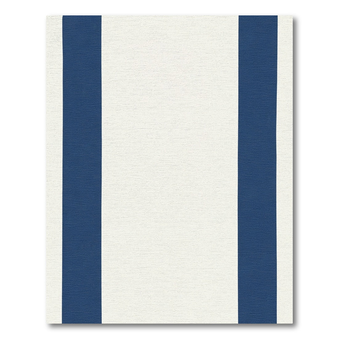 Navy Cream Vertical Stripe Rug