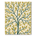 Deep Green Tree Branch Leaf Rug