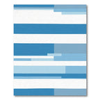 Blue Gradient Horizontal Stripe Rug