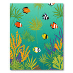 Vibrant Tropical Fish Ocean Flora Rug