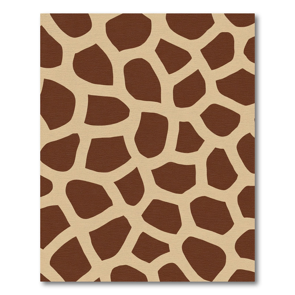Brown Tan Animal Print Patch Rug