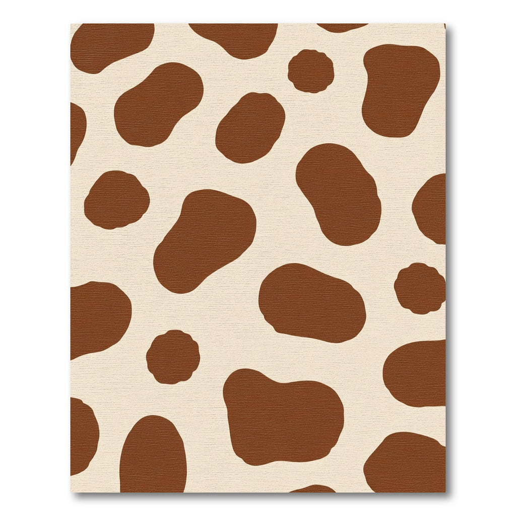 Brown White Spotty Farm Animal Rug