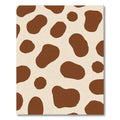Brown White Spotty Farm Animal Rug