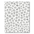 Gray Abstract Floral Ditsy Rug