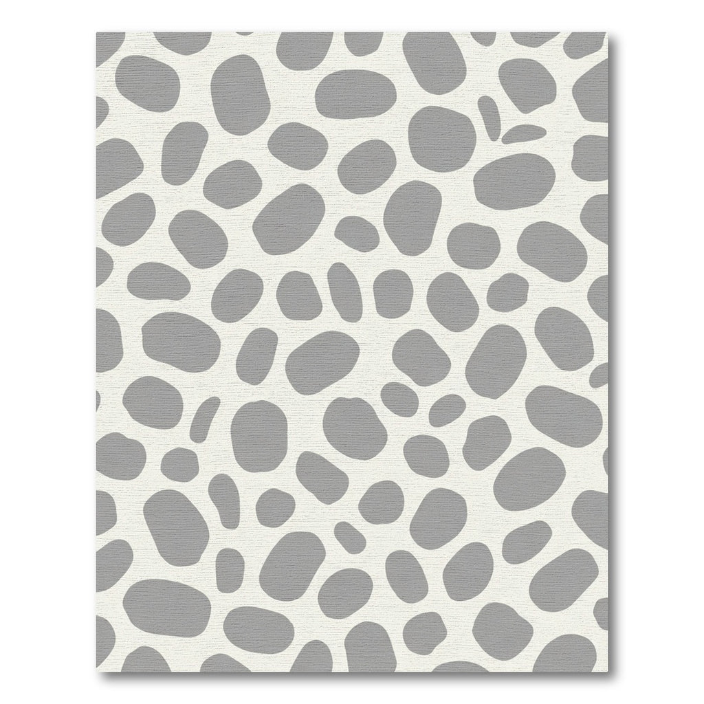 Gray Pebble Organic Abstract Rug