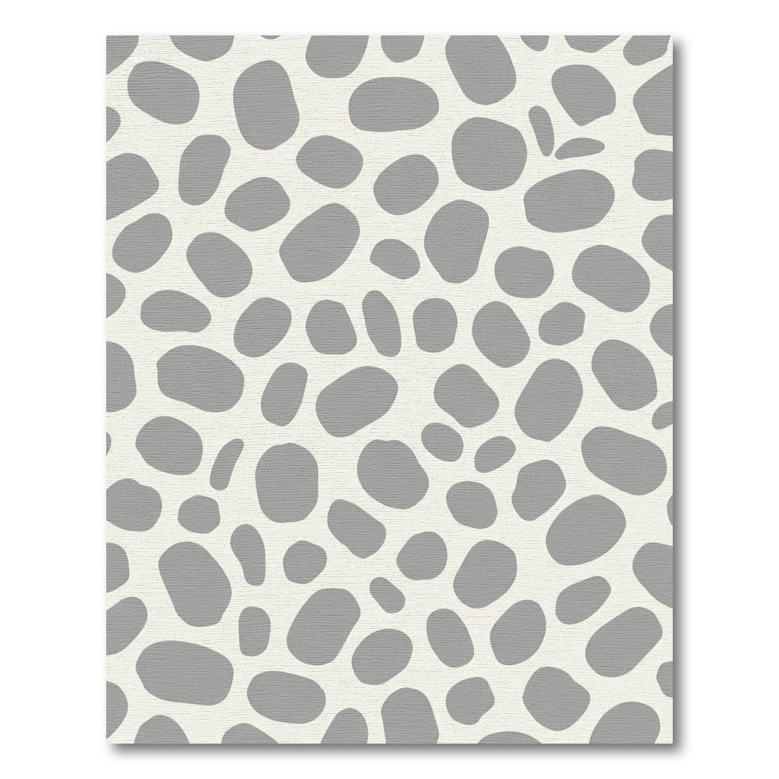 Gray Pebble Organic Abstract Rug