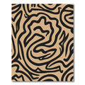 Taupe Black Organic Swirl Rug