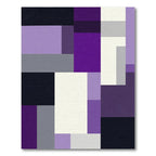 Amethyst Modern Rectangular Blocks Rug