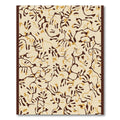 Organic Tan Brown Branch Network Rug
