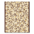 Organic Tan Brown Branch Network Rug
