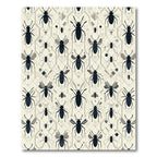 Dark Insect Hexagonal Geometric Background Rug