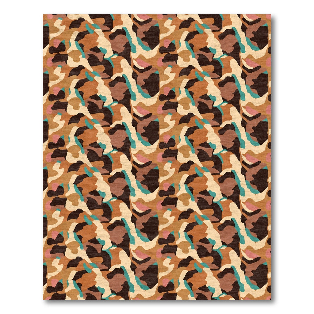 Earthy Abstract Leopard Spot Rug