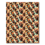 Earthy Abstract Leopard Spot Rug