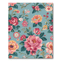 Vintage Rose Blossom Garden Rug