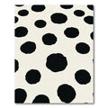 Cream And Black Spotty Circles Rug