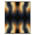 Wavy Layers Warm Tone Abstract Rug