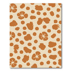 Terracotta Blobs and Petals Rug