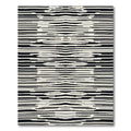 Monochromatic Horizontal Stripe Abstract Rug