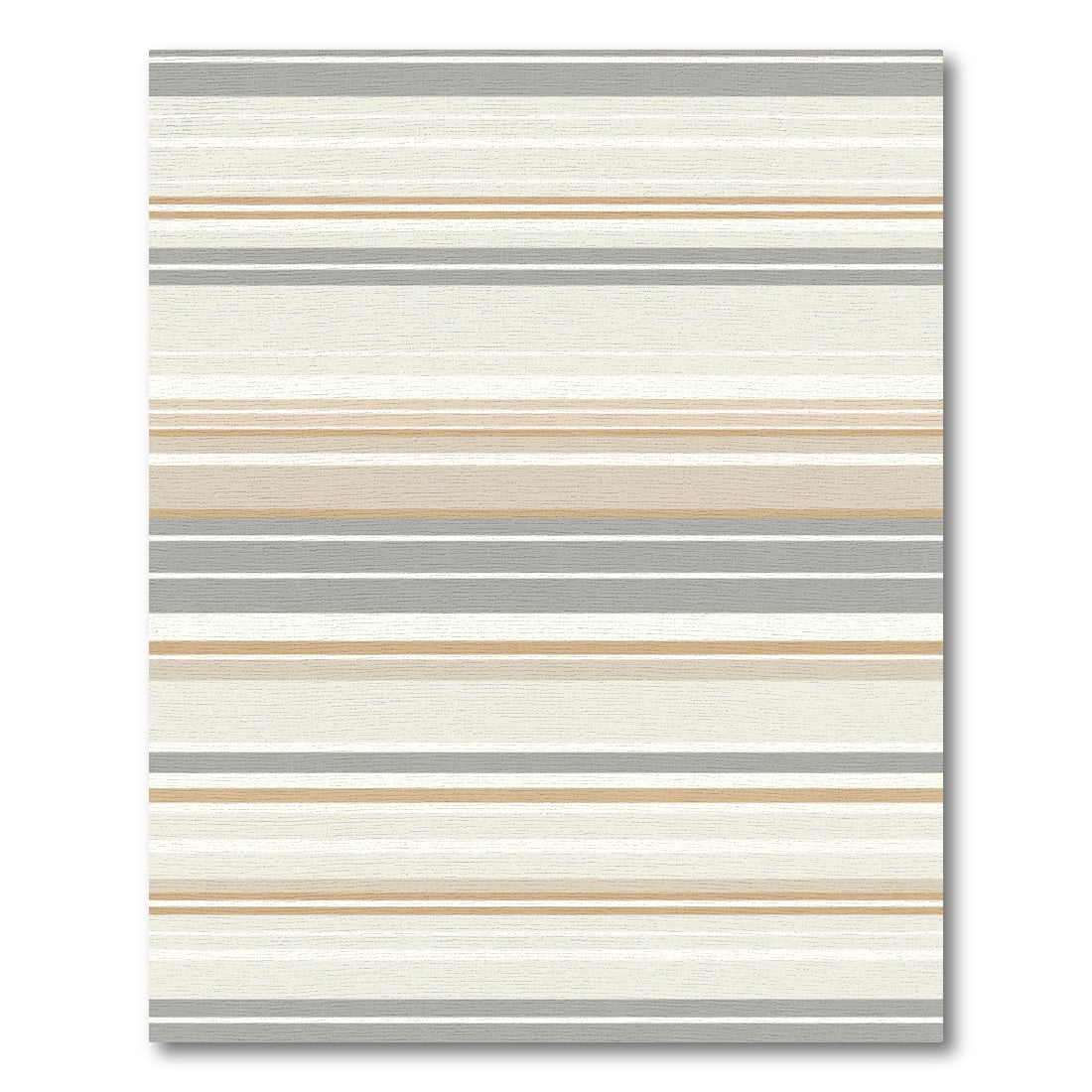 Neutral Tones Wide Stripe Rug