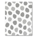 Soft Gray Abstract Dot Composition Rug