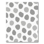 Soft Gray Abstract Dot Composition Rug