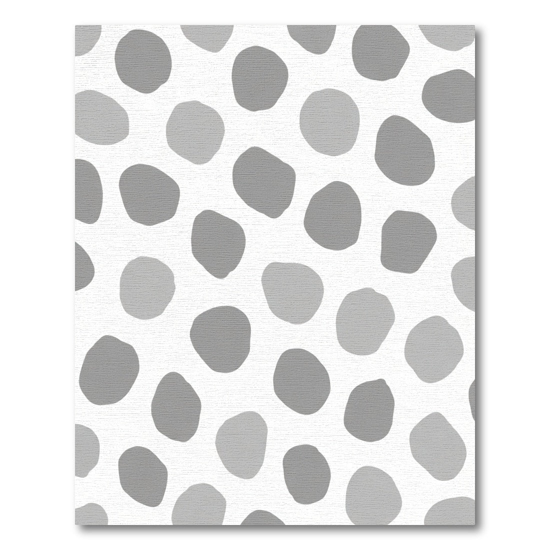 Soft Gray Abstract Dot Composition Rug