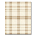 Classic Beige Plaid Grid Rug