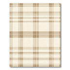 Classic Beige Plaid Grid Rug