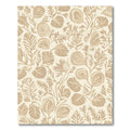 Sandy Beige Botanical Leafy Vines Rug