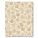 Sandy Beige Botanical Leafy Vines Rug
