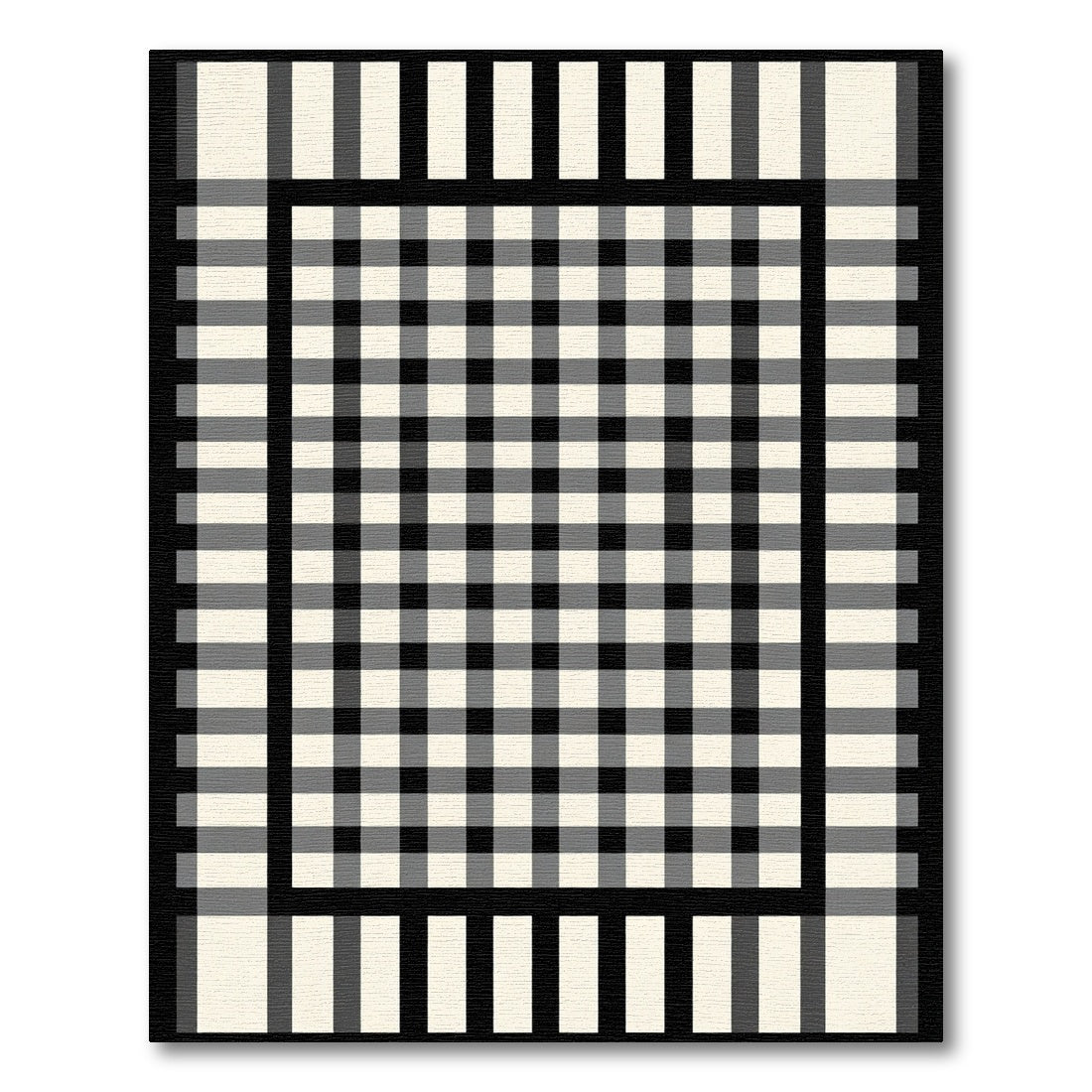 Tavern Checked Square Blanket Rug