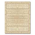 Distressed Taupe Grid Abstract Rug