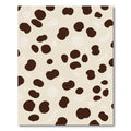 Cream Brown Spotty Organic Shapes Rug