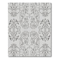 Gray Ornate Floral Symmetrical Medallions Rug