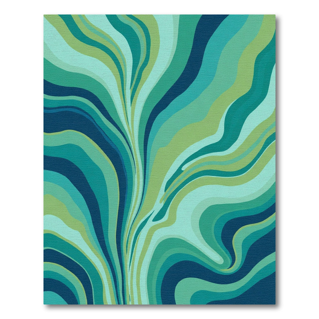 Oceanic Blue Green Swirl Rug