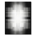 Monochromatic Geometric Grid Lines Rug