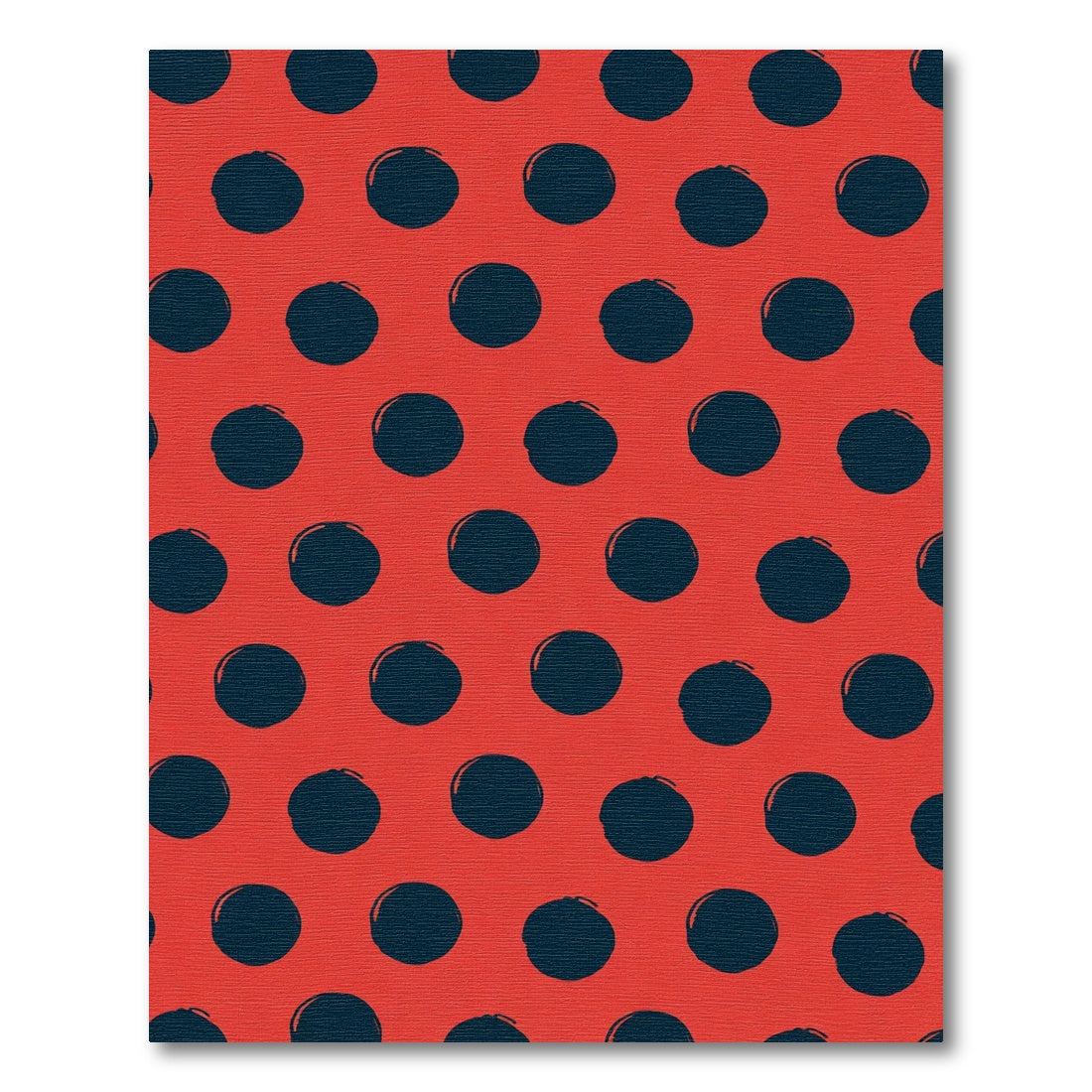 Bold Red Circles Rug